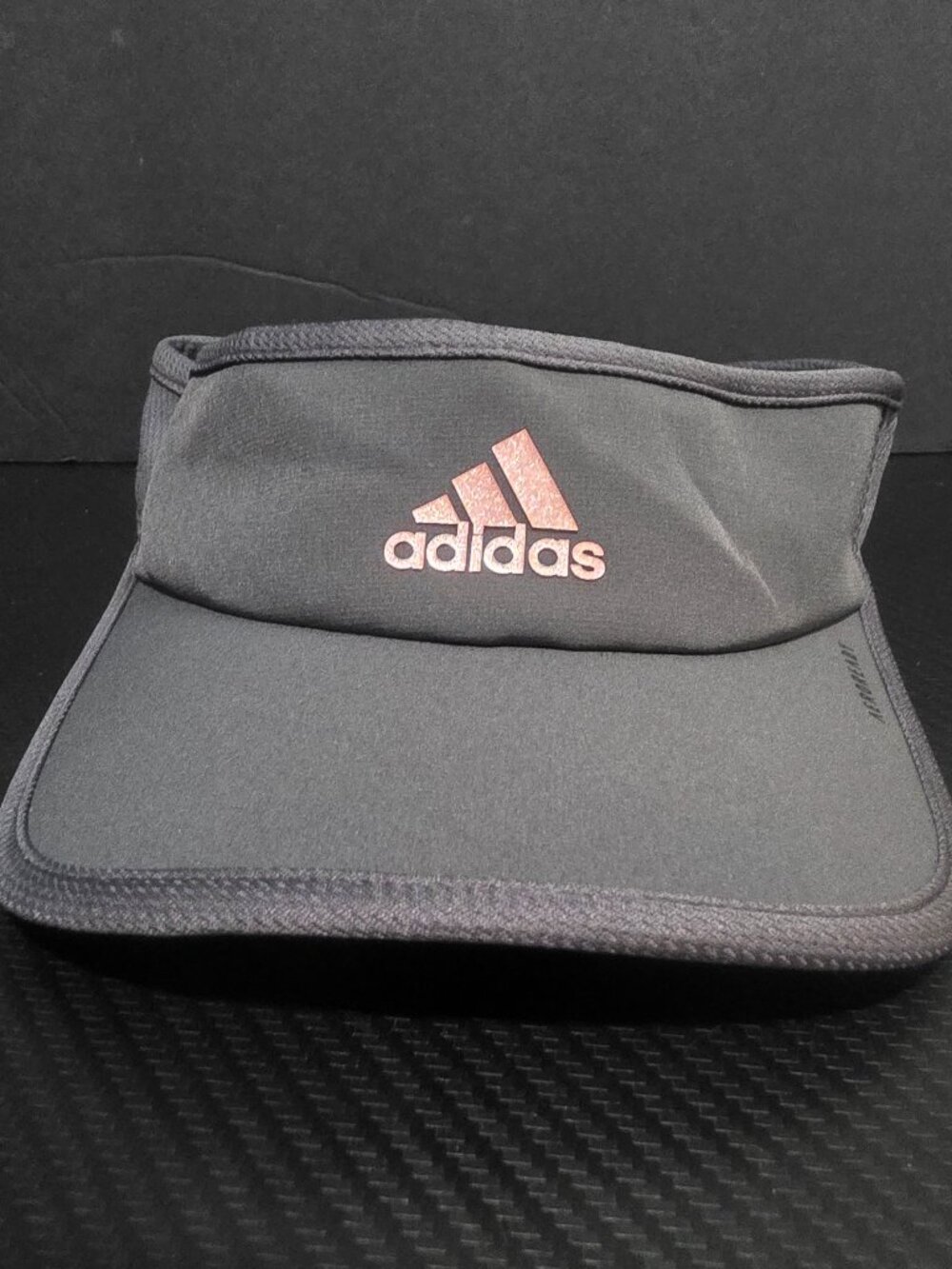 adidas aeroready sun visor womens gray adjustable pink reflective logo